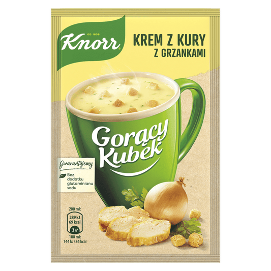 KNORR Instant Soup Sachets Creamy Chicken With Croutons Flavor 16g 0.56oz