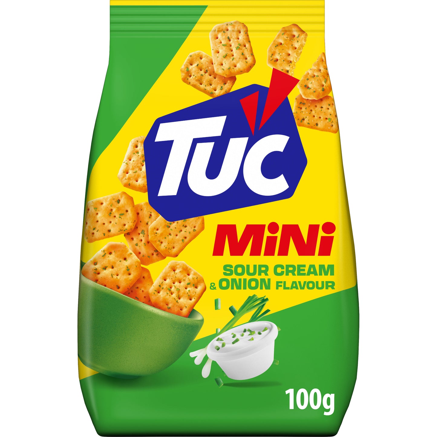 TUC MINI SOUR CREAM & ONION Flavor Crackers Crisps Party Snacks 100g 3.5oz