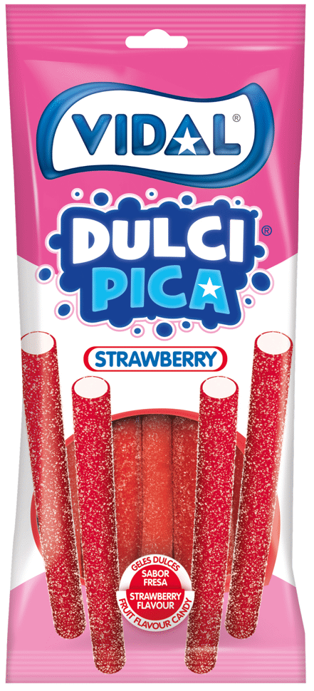 VIDAL DULCI PICA Strawberry Flavor Gummi Gandies 90g
