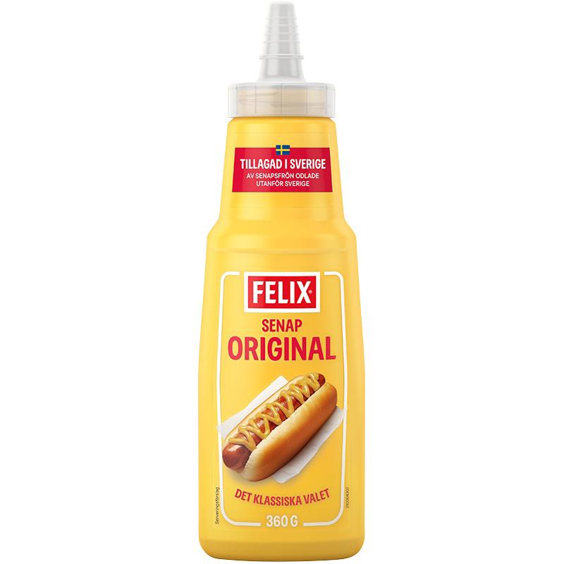 FELIX ORIGINAL MUSTARD Hod Dog Sauce 360g 12.7oz