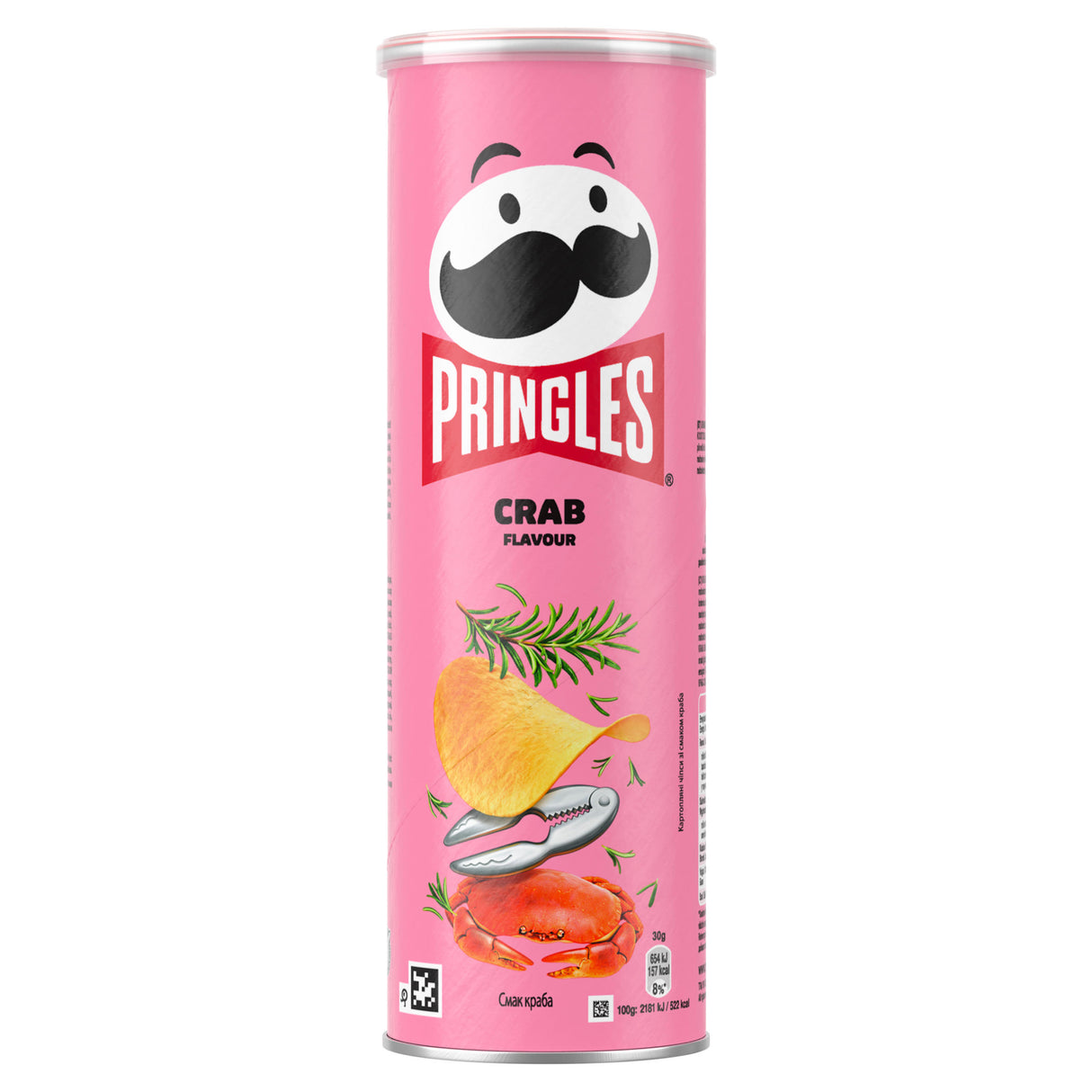 PRINGLES CRAB Flavor Potato Chips Tube 165g 5.8oz