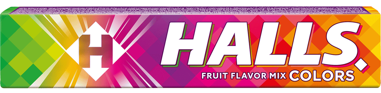HALLS COLORS Fruit Flavor Mix Pastilles 33.5g