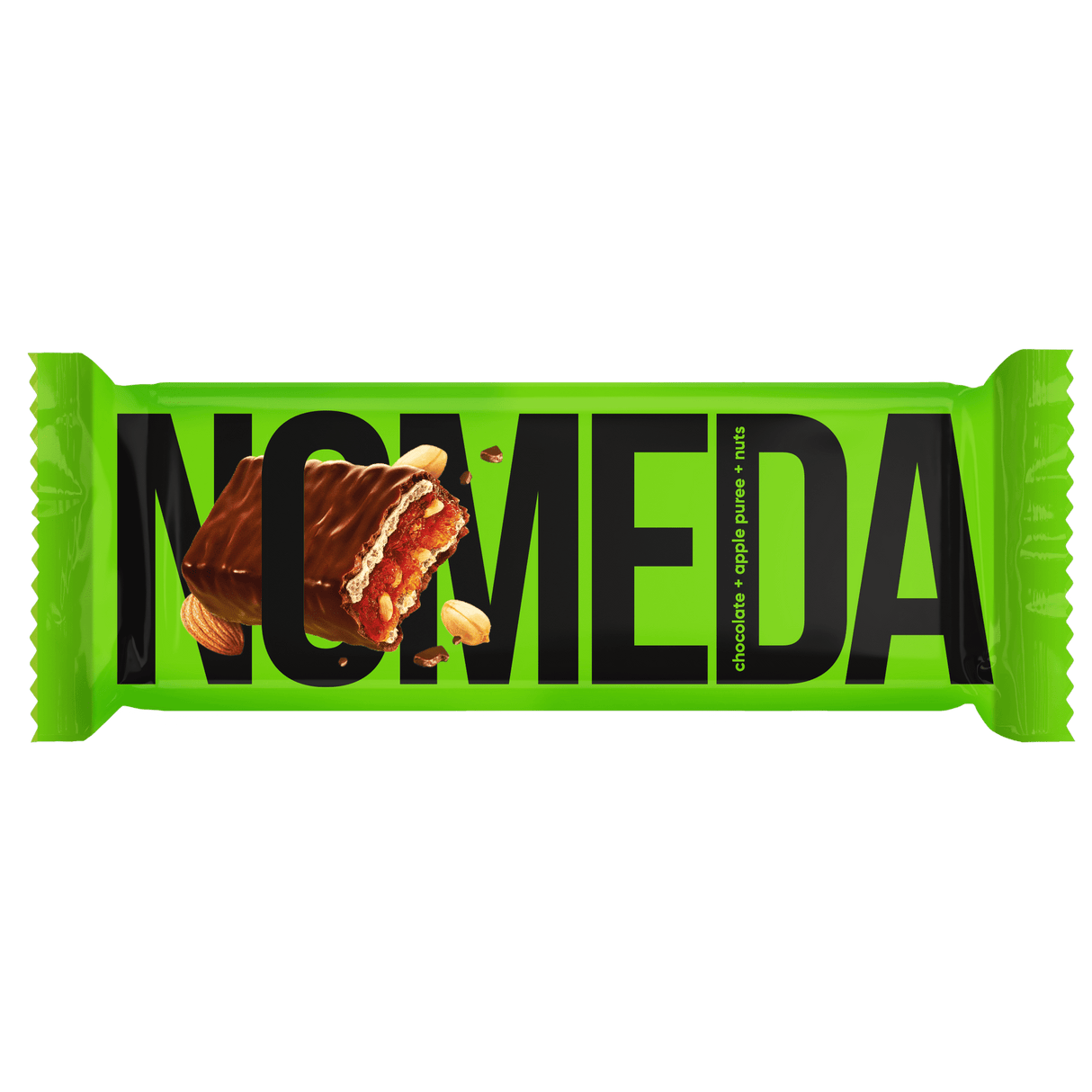 NOMEDA Dark Chocolate Candy Bar with Apple Jelly & Almonds 44g