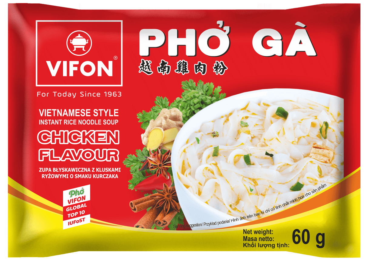 VIFON Chicken Flavor Instant Rice Noodle Soup 60g