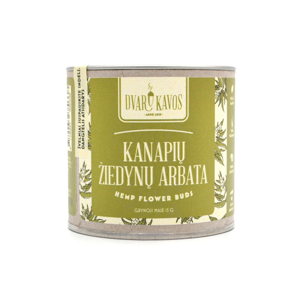 DVARO KAVOS Hemp Flower Buds Loose Herbal Tea 15g