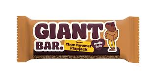 MA BAKER GIANT BAR Topped Choc Caramel Flavor Cereal Bar 100g