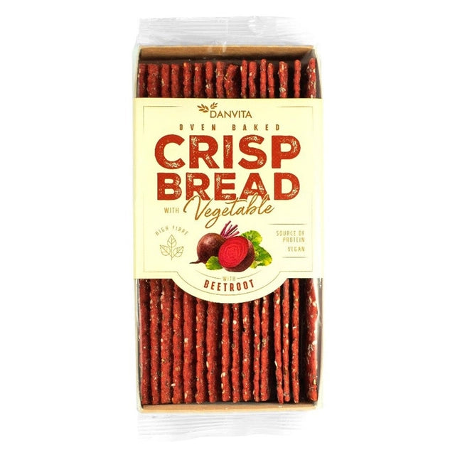 DANVITA Oven Baked Crispbread with Beetroot 130g