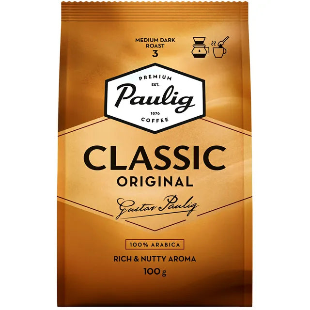 PAULIG Classic Ground Coffee 100% Arabica 8 x 100g 3.5oz