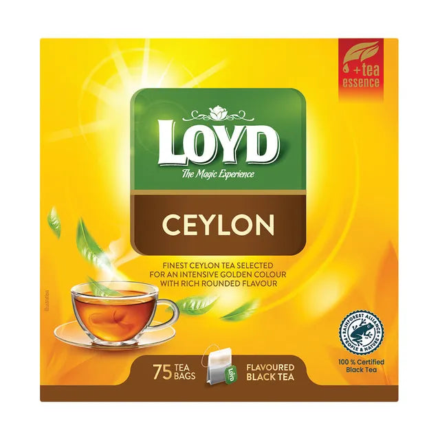 LOYD Finest Ceylon Black Tea 75 Teabags Box 100g