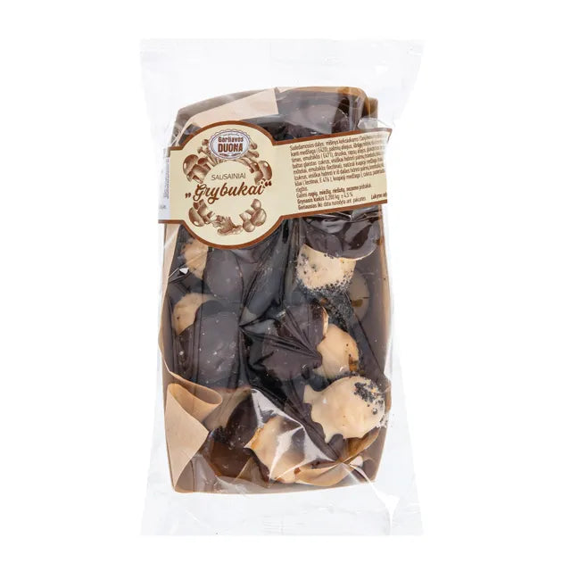 GARLIAVOS Gingerbread Mushroom Shape Cookies with Sugar Glaze and Chocolate 200g