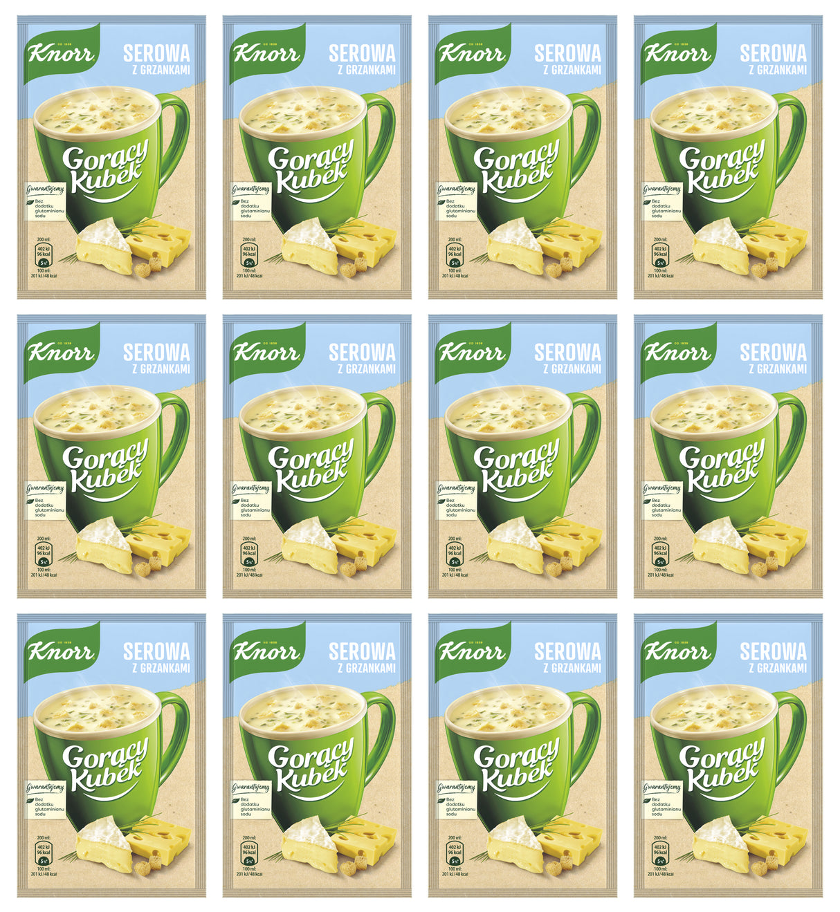 KNORR Instant Cheese Flavor Soup with Croutons 12 x 22g