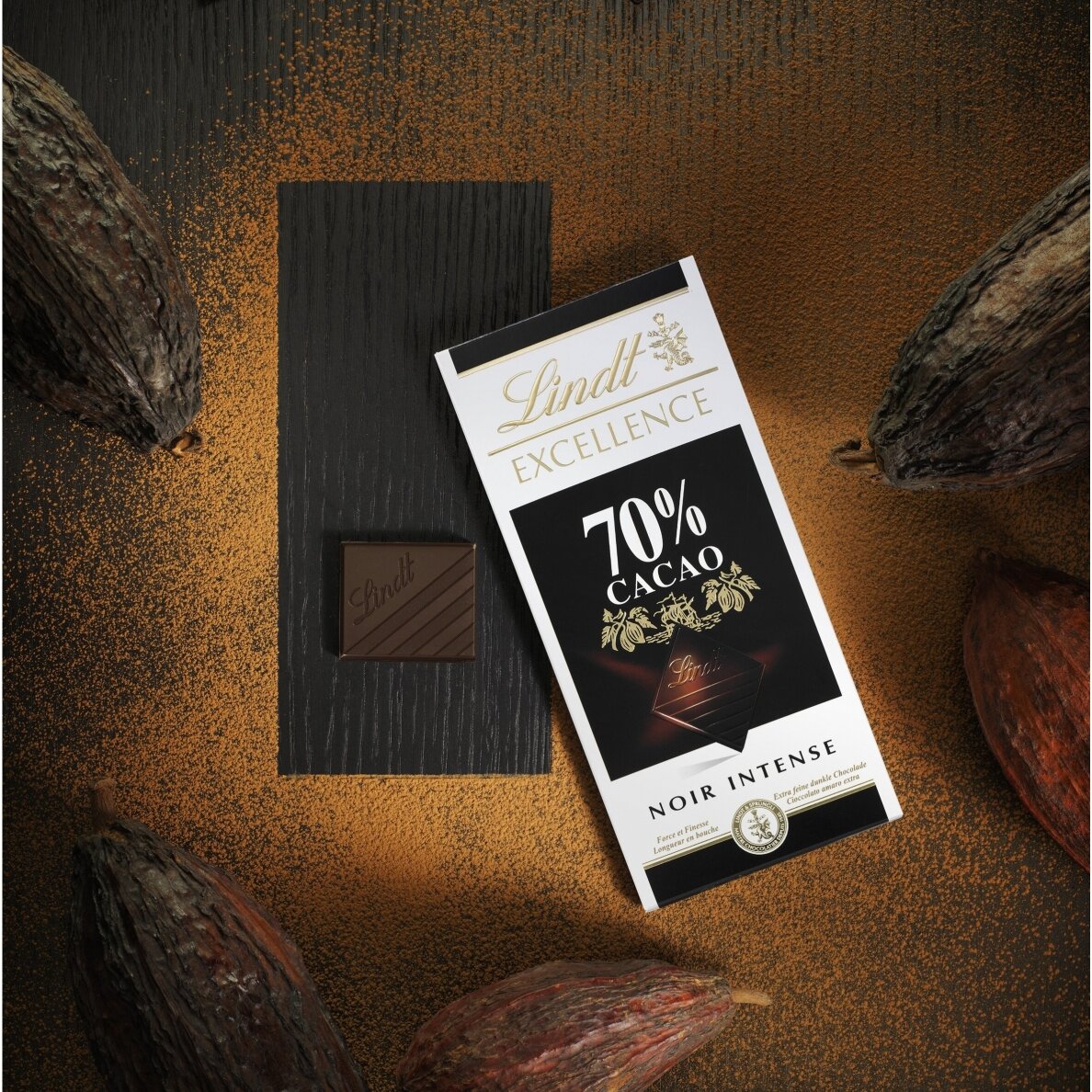 LINDT EXCELLENCE 70% Cocoa Dark Chocolare Bar 100g