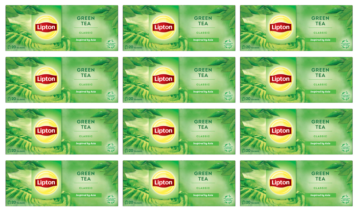 LIPTON GREEN TEA CLASSIC 12 x 26g