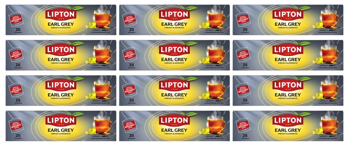 LIPTON EARL GREY Black Tea 12 x 37.5g