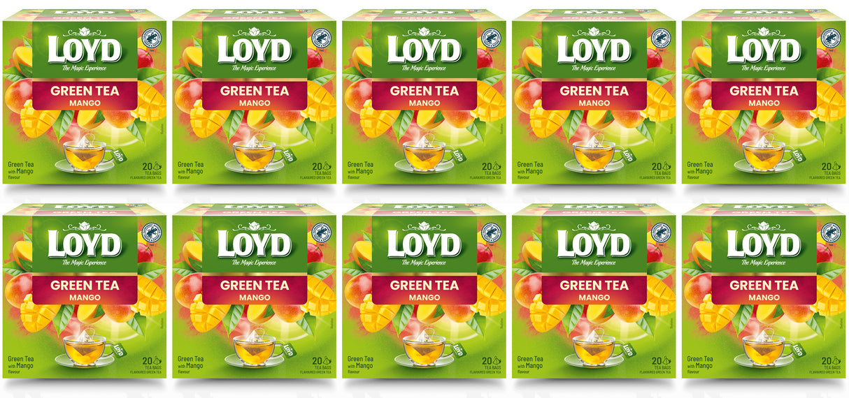 LOYD MANGO Flavor Green Tea Boxes 10 x 30g