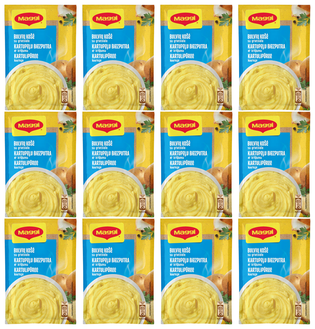 MAGGI Instant Mashed Potatoes with Cream 12 x 35g