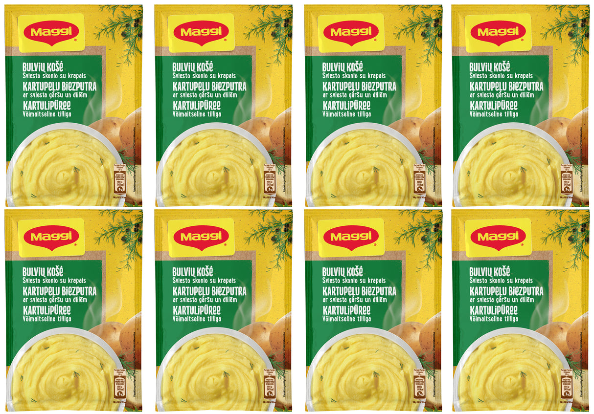 MAGGI Instant Mashed Potatoes Butter & Dill Flavor 8 x 35g