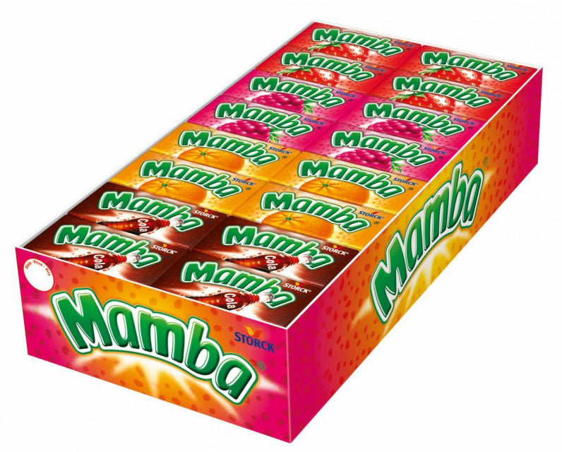 MAMBA ORIGINAL Fruit Flavor Chewy Candies 48 x 26.5g