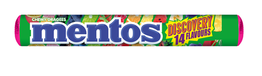 MENTOS DISCOVERY 14 Flavours Chewy Dragee Roll 37.5g