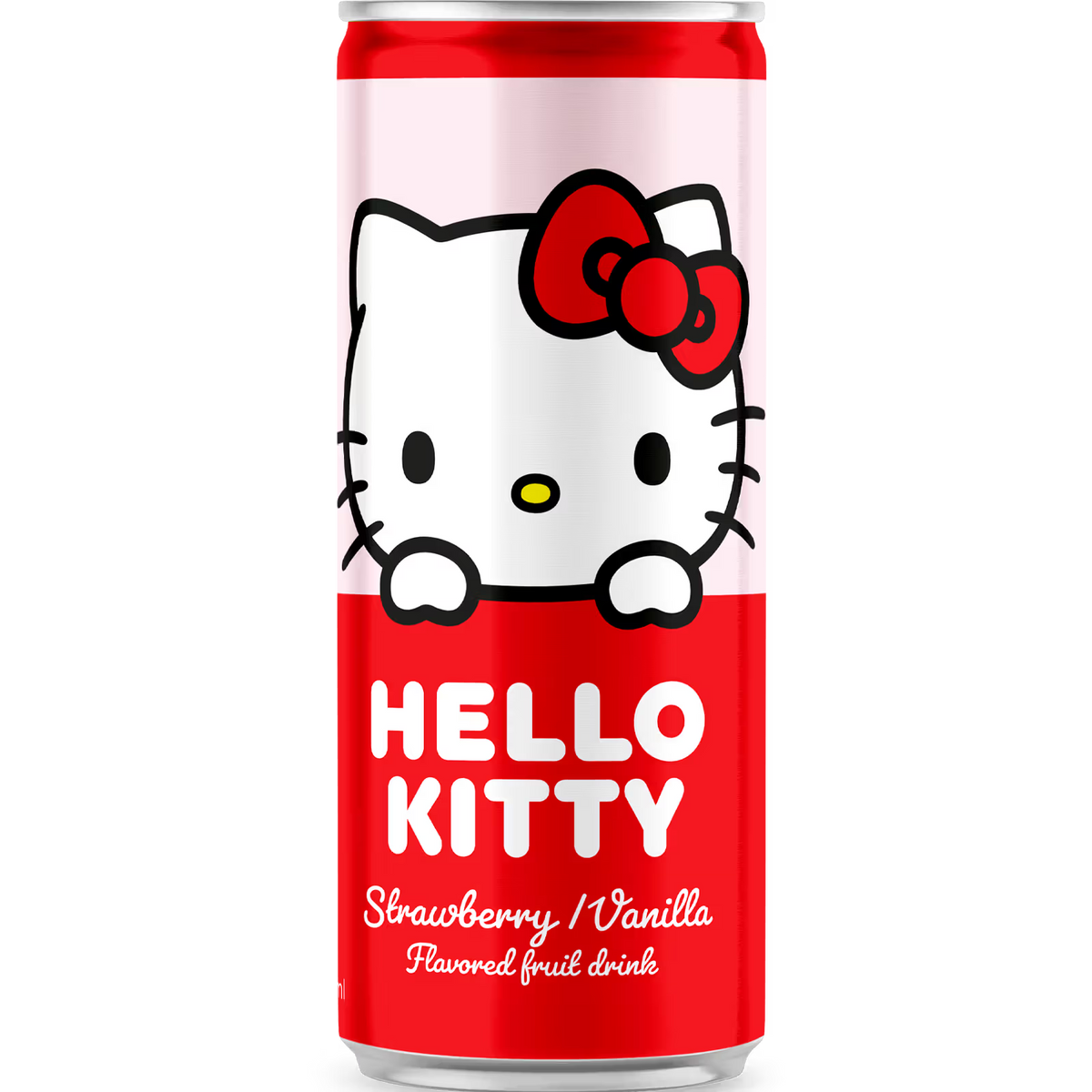 HELLO KITTY Strawberry Vanilla Flavor Lemonade Sparkling Drink 250ml