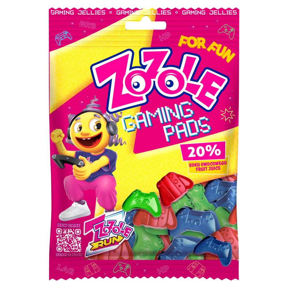 ZOZOLE GAMING PADS Jelly Gummi Candy Sweets 75g 2.65oz