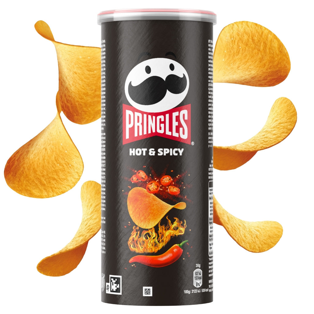 PRINGLES HOT & SPICY Chili Flavor Potato Chips 125g