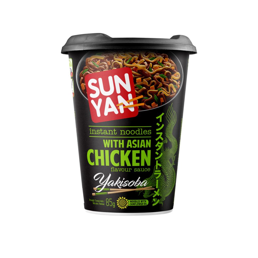 SUN YAN Yakisoba Instant Noodles with Asian Chicken Sauce 85g