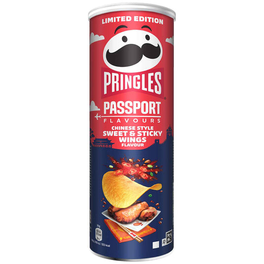 PRINGLES PASSPORT Chinese Style Sweet & Sticky Wings Flavor Potato Chips 165g 5.8oz