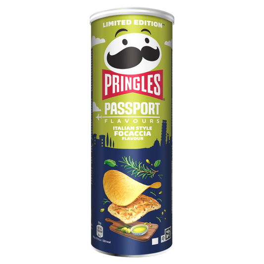 PRINGLES PASSPORT Italian Style Focaccia Flavor Potato Chips 165g 5.8oz