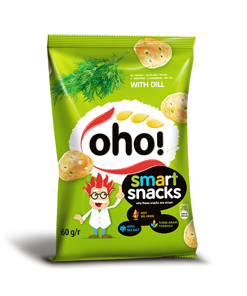 OHO! Smart Snacks Dill Flavor Puffed Potato Chips 60g
