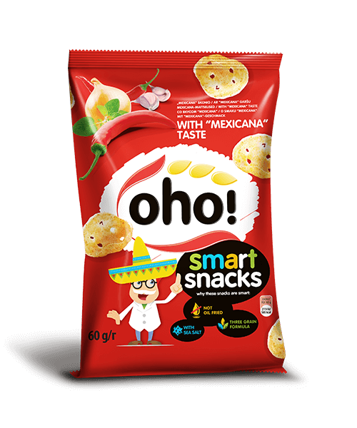 OHO! Smart Snacks Mexicana Flavor Puffed Potato Chips 60g