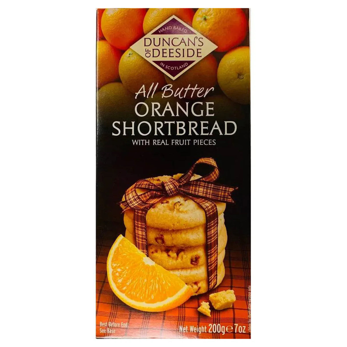 DUNCAN'S of DEESIDE All Butter Orange Shortbread Cookies 200g