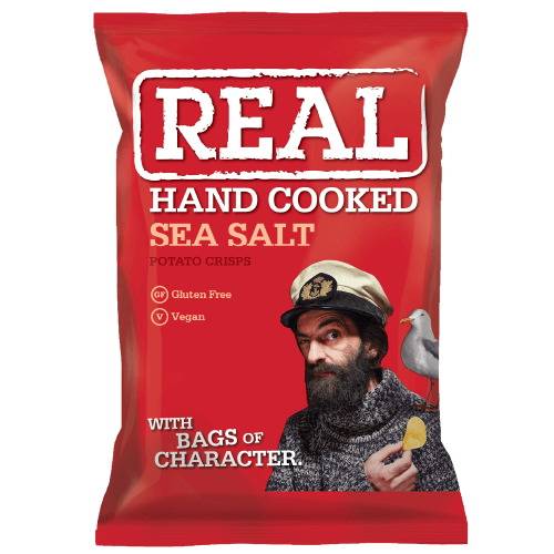 REAL Hand Cooked SEA SALT Flavor Potato Chips 150g