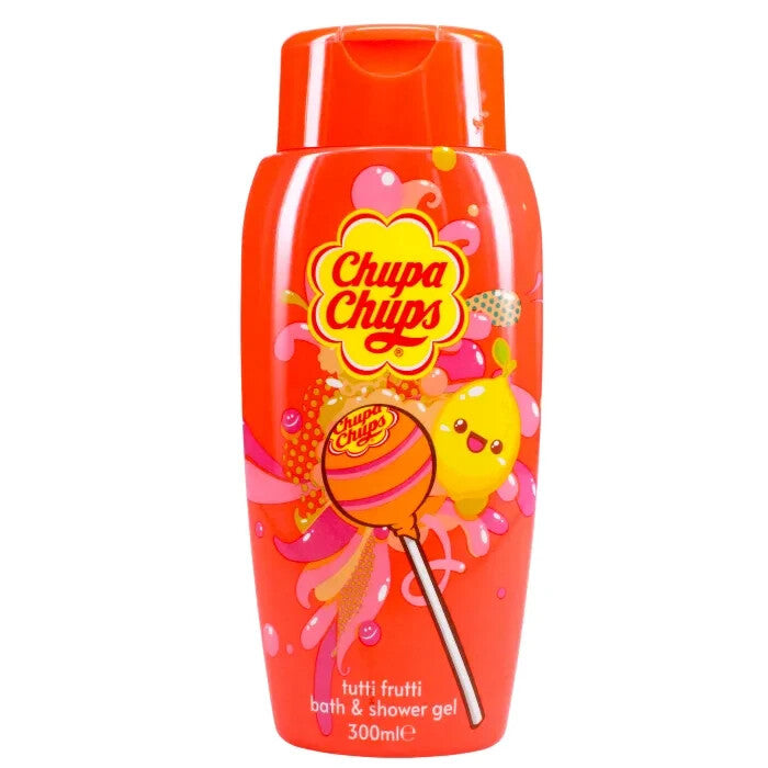 CHUPA CHUPS Strawberry Swirl & Tutti Frutti Bath & Shower Gel Set 2 x 300ml