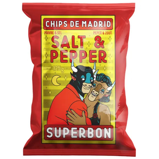 SUPERBON SALT & PEPPER Flavor Potato Chips 125g