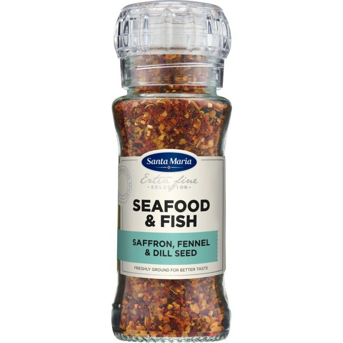 SANTA MARIA SEAFOOD & FISH Seasoning Grinder Saffron Fennel Dill 90g 3.1oz