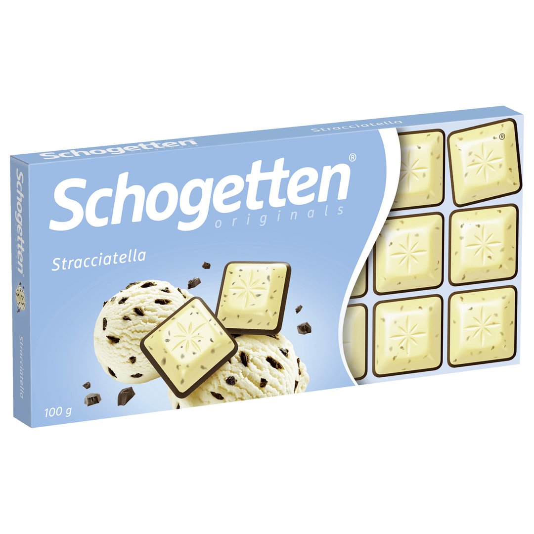 SCHOGETTEN Stracciatella Flavor Chocolate Bar 100g 3.5oz