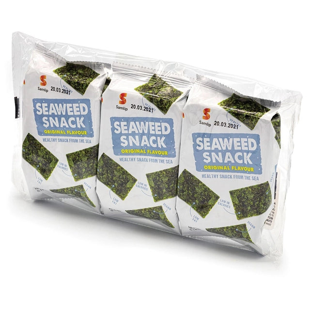 Samlip Seaweed Snack Original Flavor 3 x 4g