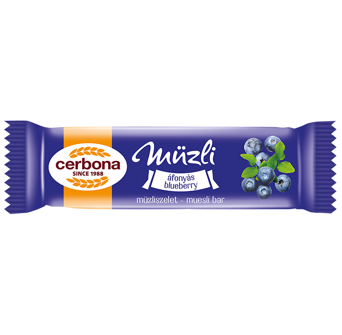 CERBONA Blueberry Flavor Cereal Bar 20g