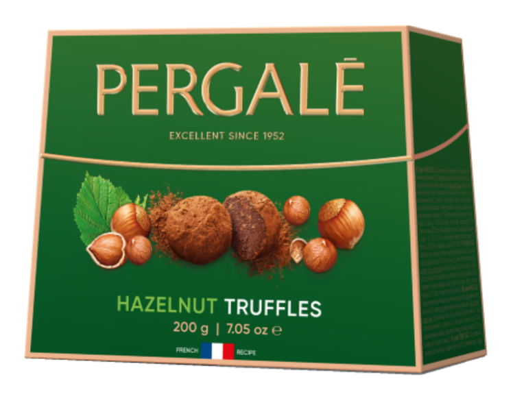 PERGALE HAZELNUT TRUFFLES Chocolate Candies Box 200g 7.05oz