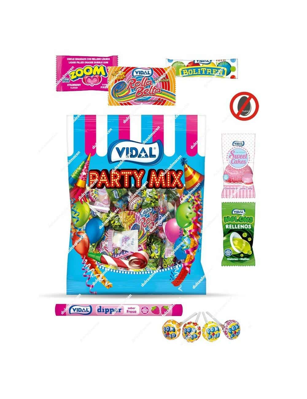 VIDAL PARTY MIX Assorted Gummi Candies 150g
