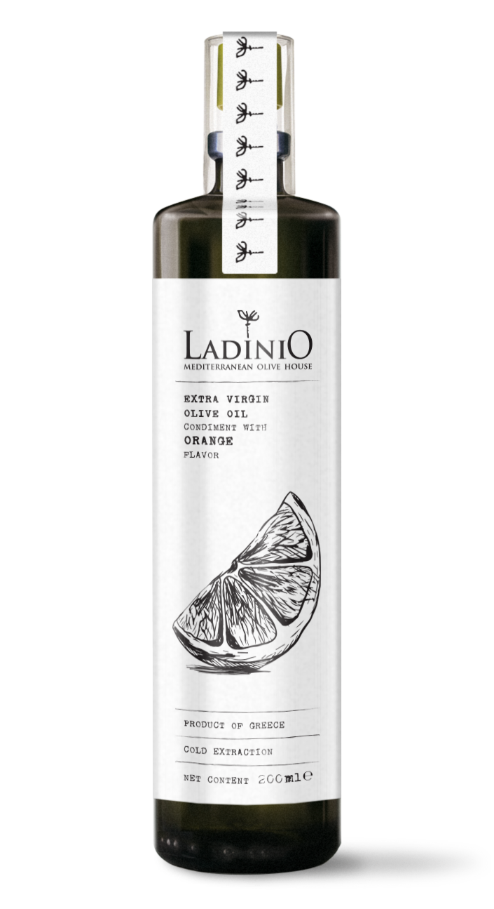 LADINIO Extra Virgin Olive Oil with Orange Spray Bottle 200ml 6.7 fl oz