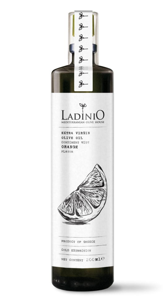 LADINIO Extra Virgin Olive Oil with Orange Spray Bottle 200ml 6.7 fl oz