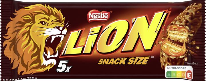 LION Chocolate Bar with Wafer Caramel & Crisps (5-pack) 150g