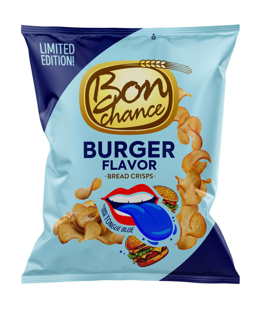 BON CHANCE BURGER Party Tongue Painter Flavor Baked Bread Snacks 120g 4.2oz