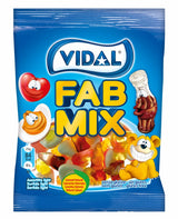 VIDAL FAB MIX Fruit Flavor Assorted Gummi Candies 100g
