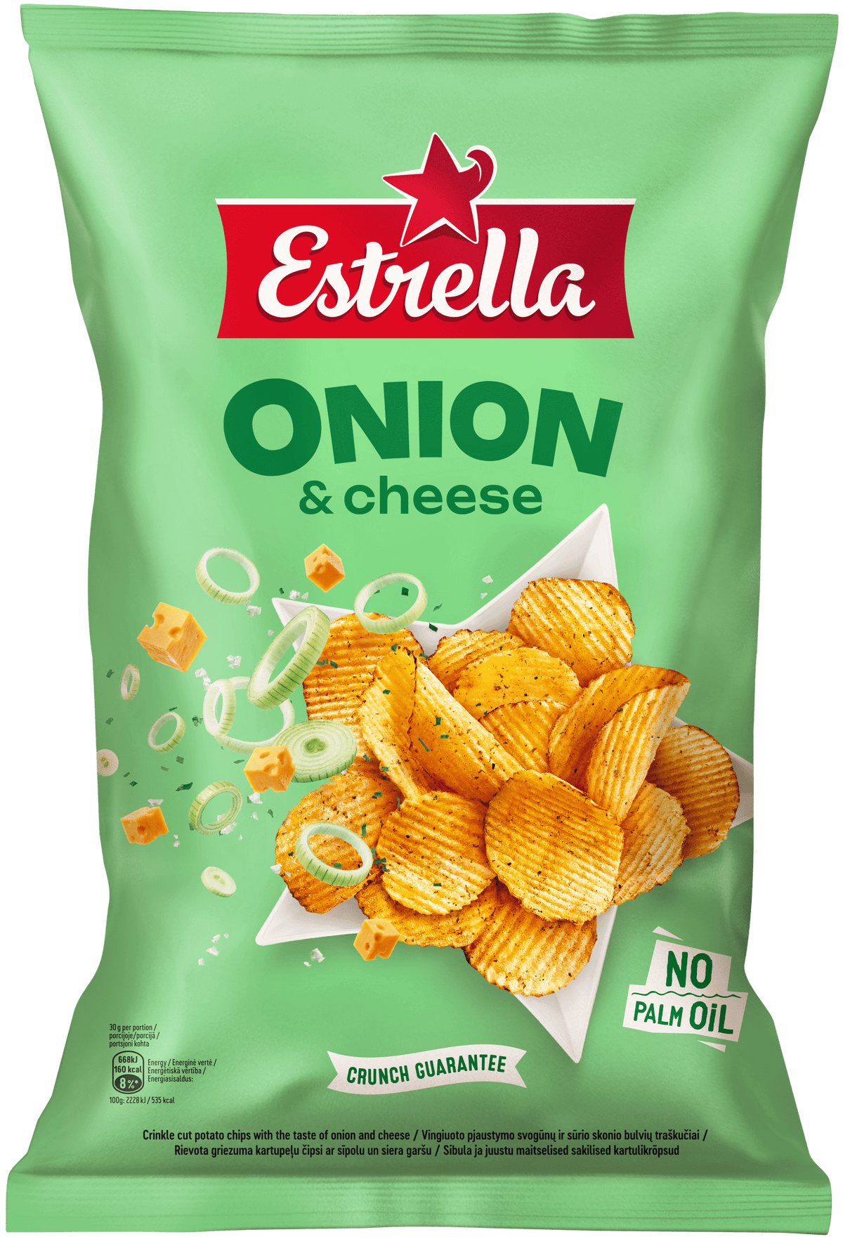 ESTRELLA Onion & Cheese Flavor Potato Chips 350g