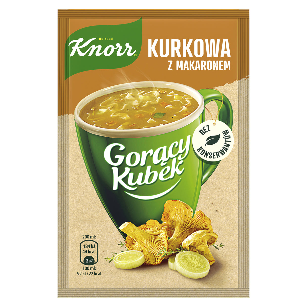 KNORR Instant Chanterelle Flavor Soup with Noodles 12 x 13g
