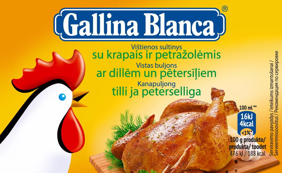GALLINA BLANCA CHICKEN & DILL Soup Cubes Bouillon Broth 80g