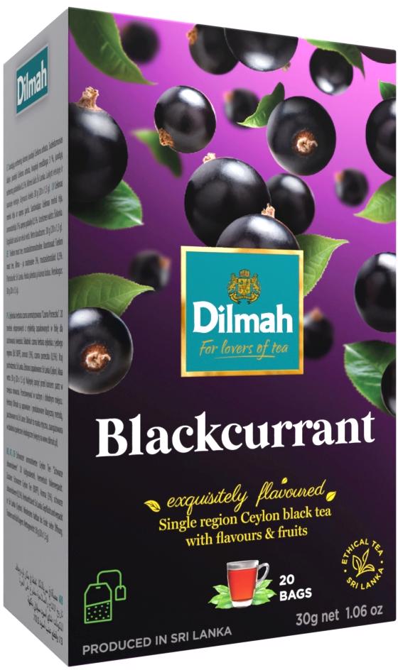 DILMAH BLACKCURRANT Flavor Ceylon Black Tea 30g